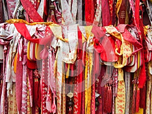 Ribbons at a Temple in Dali China