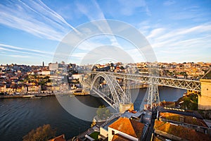 Ribeira and Dom Luis I bridge, Porto, Portugal.