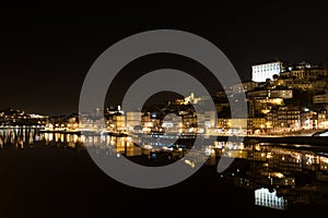 Ribeira at Duoro river in old downtown Port, Oporto, Portugal