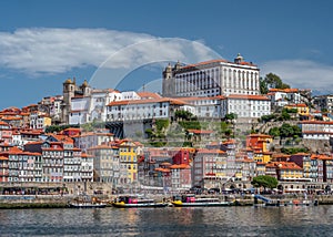 Ribeira historic Waterfront, Porto, Portugal.