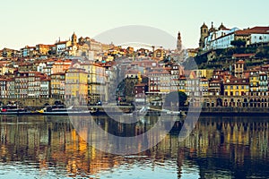 Ribeira Square at Porto by Douro River, Portugal