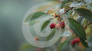 Riberry in light fog
