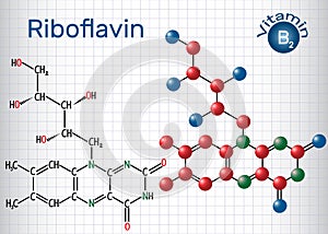 Riboflavin, vitamin B2 , is found in food and used as a dietar