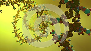 Ribonicleic acid chain from which the deoxyribonucleic acid or DNA is composed