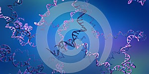 Ribonucleic acid strands consisting of nucleotides