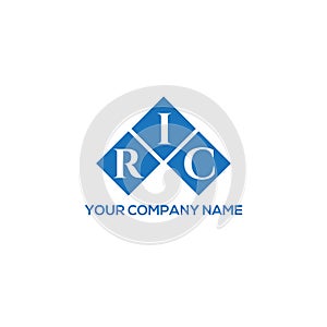RIC letter logo design on WHITE background. RIC creative initials letter logo