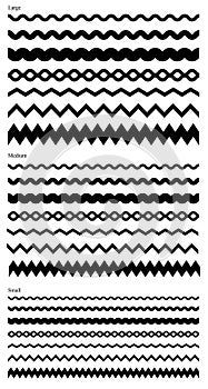 Vector rick rack and zig zag borders photo