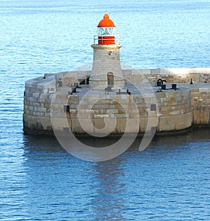 Ricasoli Lighthouse In Kalkara near Valletta, Malta