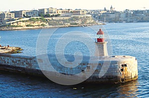 Ricasoli Lighthouse In Kalkara near Valletta, Malta