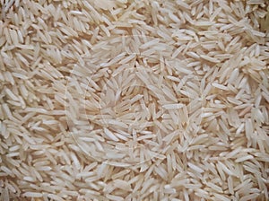 Rice. Abstract close up rice picture. Rice is the seed of the grass species Oryza glaberrima. photo