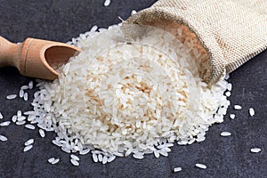 Rice in bag