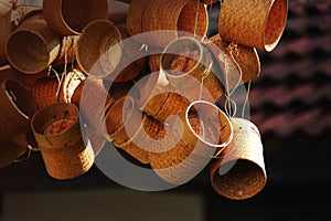 Rice basket Thailand wicker