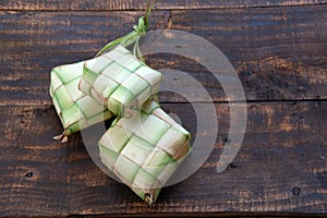 Rice box made of coconut leaves