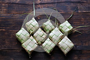 Rice box made of coconut leaves
