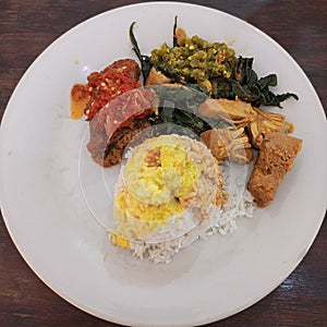 Rice and chiken asean food