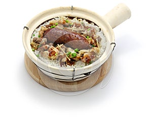 Rice in clay pot, cantonese food