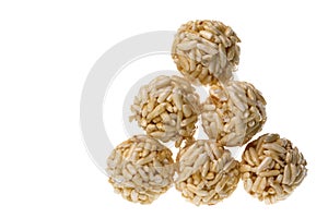 Rice Cracker Balls Isolated