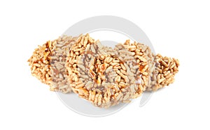 Rice cracker isolated on white background