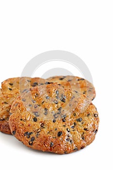 Rice Crackers With Black Sesame Seeds