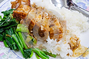 Rice crispy pork