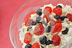 Rice with Dried Fruit and Sunflower Seeds