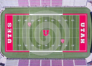 Rice Eccles Stadium aerial view Salt Lake City, Utah, USA