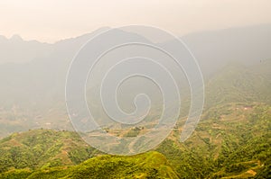 Rice field terraces at the northern Vietnam