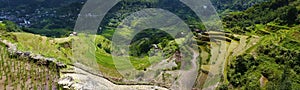 Rice field terraces in philippines