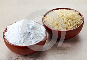 Rice flour and rice