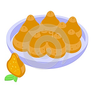 Rice food icon isometric vector. Brazilian cuisine