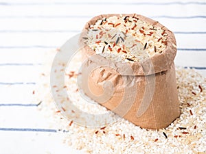 Rice grain paper bag
