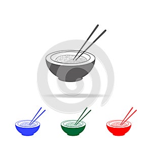 Rice icon. Elements of Chinese culture multi colored icons. Premium quality graphic design icon. Simple icon for websites, web des