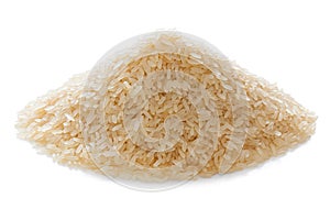 Rice isolated on the white background