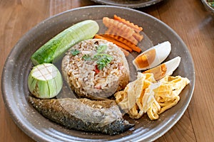 Rice mixed with Mackerel Chili Paste