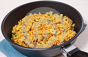 Rice with mushrooms