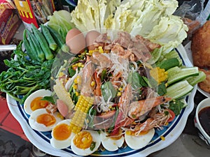 Rice noodle salad thaistyle