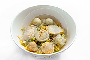 Rice Noodles Soup with Fish Balls