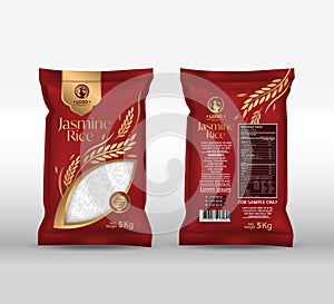 Rice Package Mockup Design Template