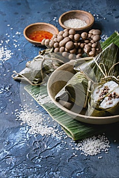 Rice piramidal dumplings photo