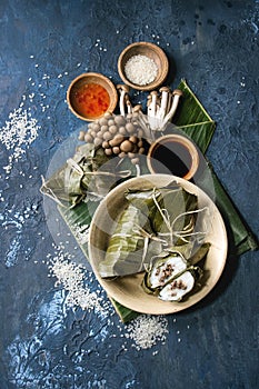 Rice piramidal dumplings photo