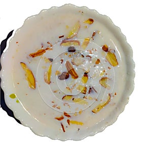 Rice pooding with dry fruits mssala.