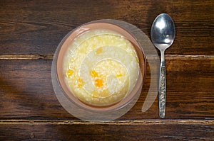 Rice porridge with pumpkin