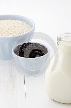 Rice pudding ingredients