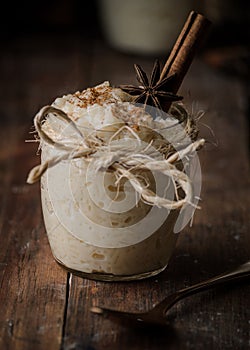 Rice pudding. Traditional Venezuelan sweet