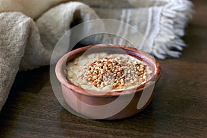 Turkish baked rice pudding, Firinda Sutlac photo