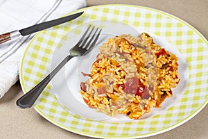 Rice and ratatouille from Nice photo