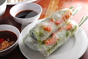 Rice spring roll