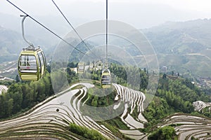 Rice terraces at Longsheng, China photo