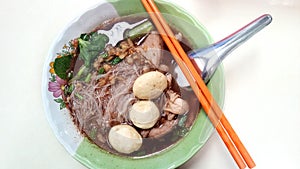 rice vermicelli in thicken soup