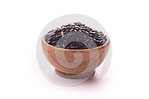 Rice on white background